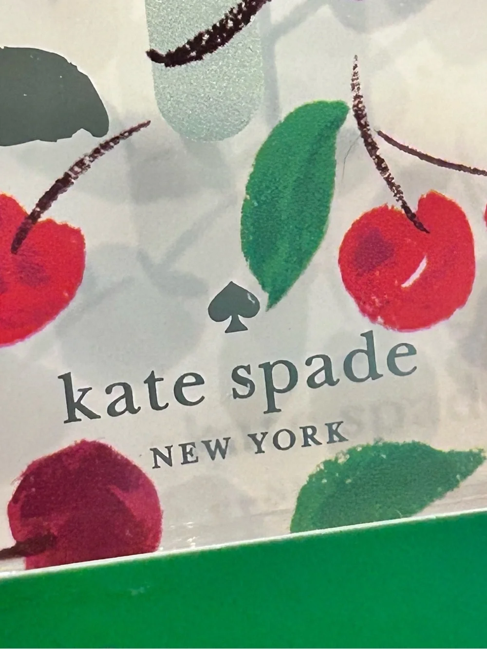 kate spade Clear Cherry Pattern iPhone 16 Pro Max Case MagSafe New in Box